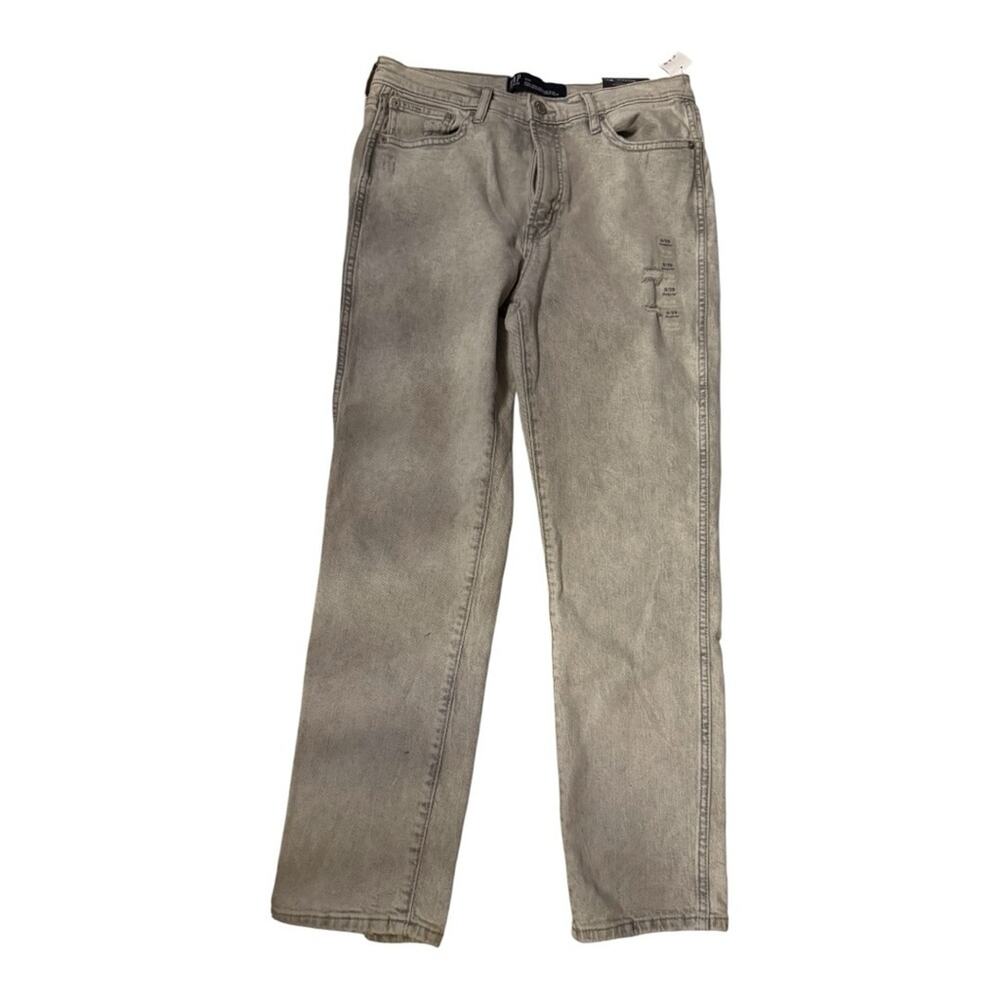 Gap Women’s Gray Straight-Leg Distressed Jeans Sz 8/29